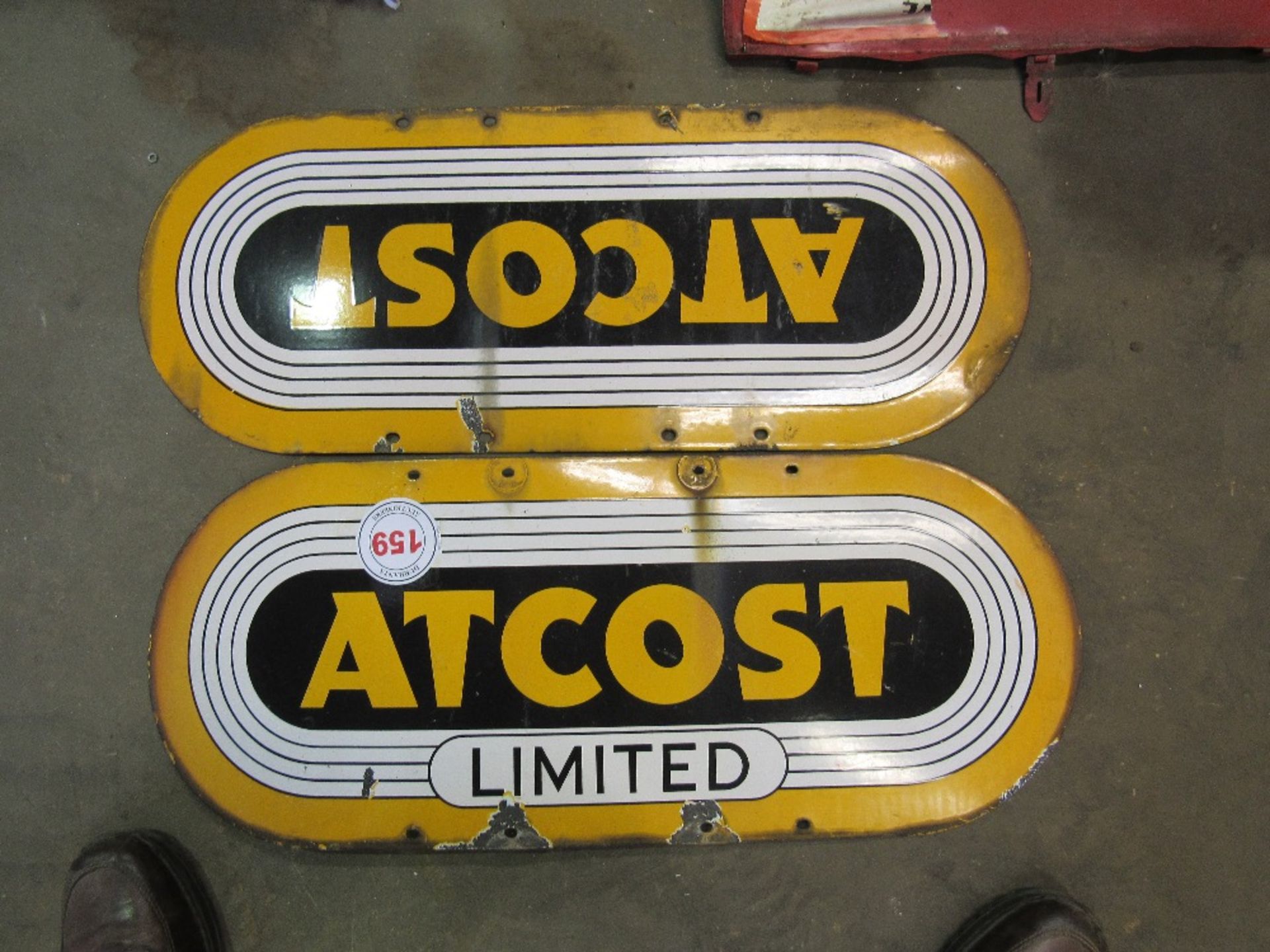 2 x Atcost enamel signs - Image 3 of 3