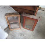 2 x Wooden cabinet