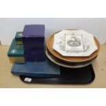 Three large stoneware dishes,