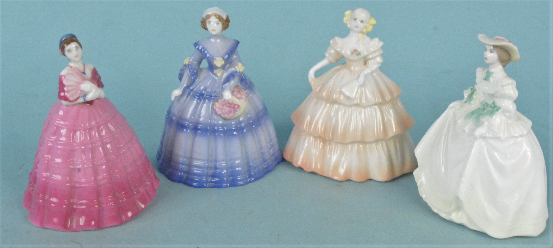 Seven Coalport figurines comprising four small size 'Wintertime', 'Springtime', - Image 3 of 3