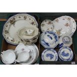 A selection of Royal Doulton Norfolk pattern dinner wares plus Doulton Old Leeds Spray and