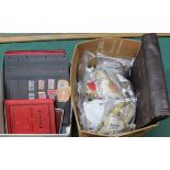 Two boxes of mixed GB and world stamps,