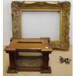 An antique gilded picture frame,