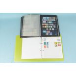 Two part filled stamp albums,