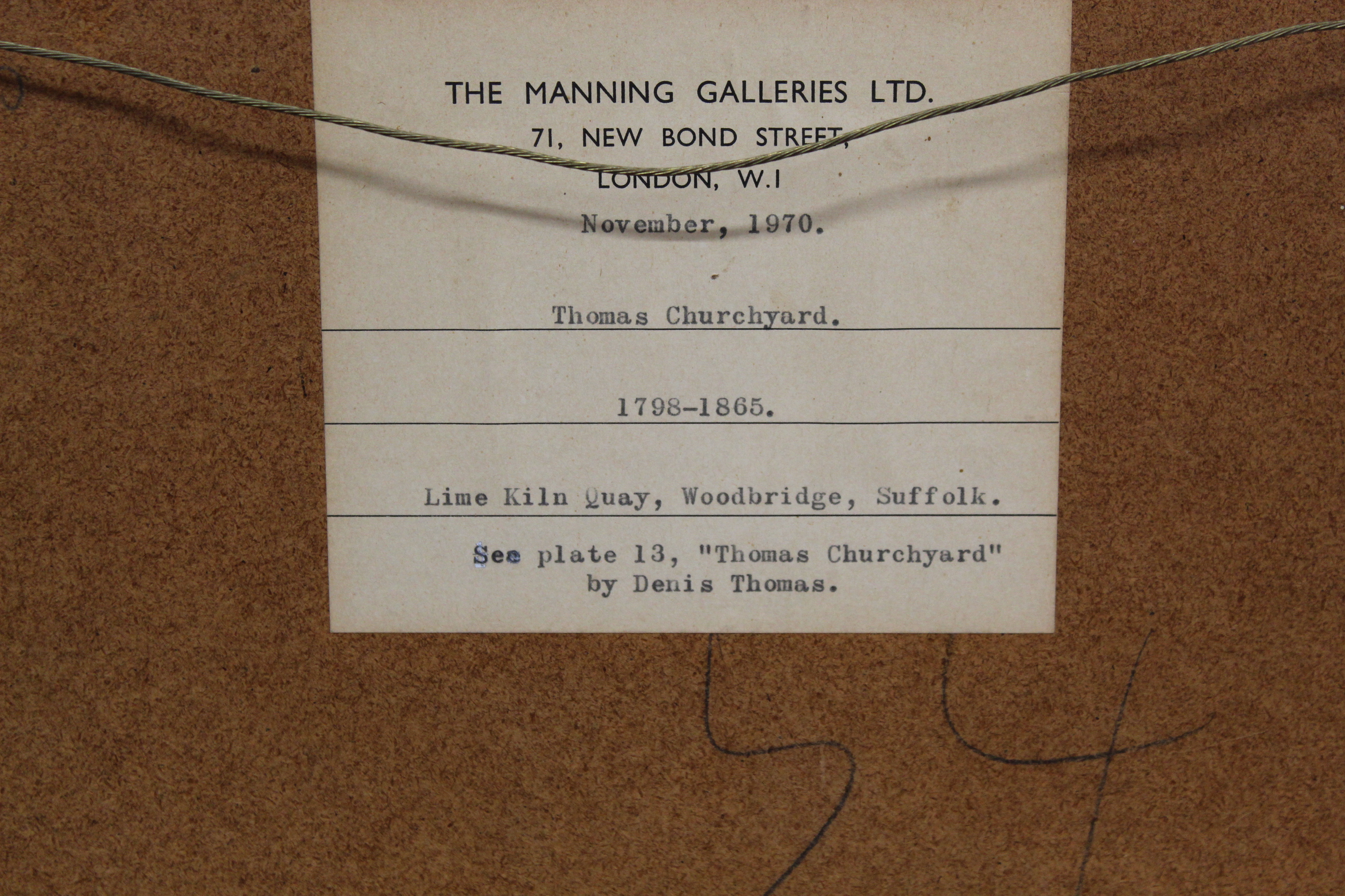 Thomas Churchyard (1798-1865), 'Lime Kiln Quay Woodbridge Suffolk', - Image 4 of 4