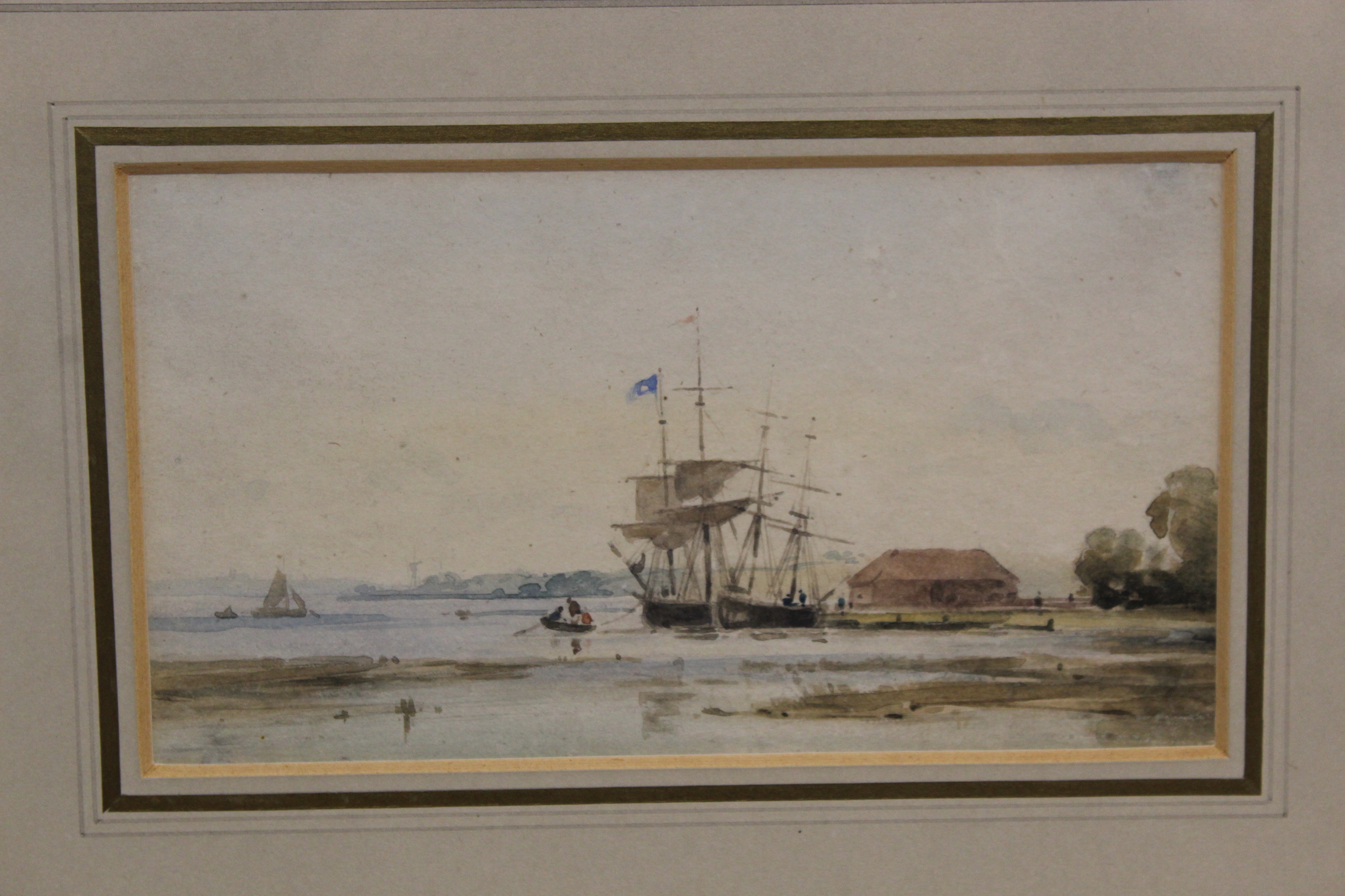 Thomas Churchyard (1798-1865), 'Lime Kiln Quay Woodbridge Suffolk', - Image 2 of 4