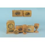 Eight pieces of Mauchline ware,