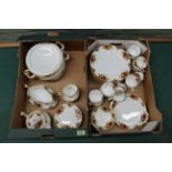 Royal Albert Old Country Roses tea and dinner wares, comprising of twelve dinner plates,