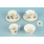 A vintage J & G Meakin Disney themed part tea set, two cups and saucers,