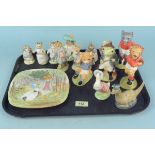 A collection of Beswick Beatrix Potter figurines,