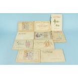 Ten John Player & Sons cigarette card albums (full but one is five short)