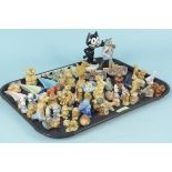 A collection of Wade ceramics including boat wall plaques, Felix the Cat figure,