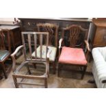 An early 19th Century mahogany single chair,
