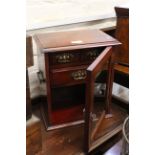 A late 19th Century mahogany smoker's cabinet