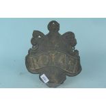 A 19th Century copper Royal Insurance wall plaque