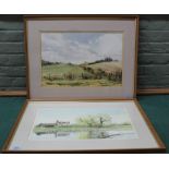 Harry Skeldon (1923-2000), two watercolours on paper of countryside scenes,
