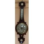 A banjo barometer marked D Fagioli,