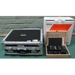 A cased Tascom DR-05 stereo recorder,
