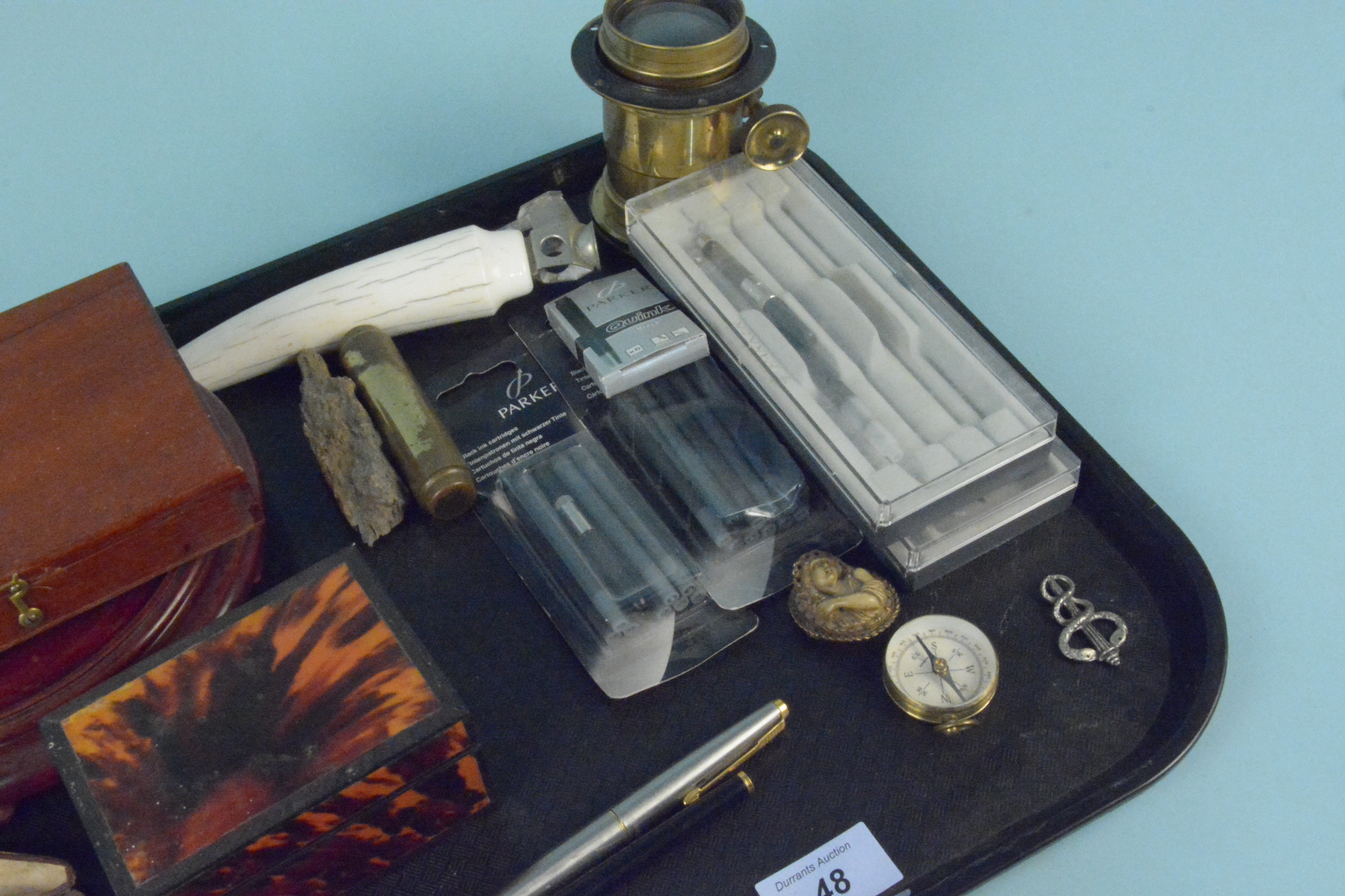 Mixed items including a Parker fountain pen and ink cartridges, - Image 3 of 3