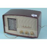 HMV (His Masters Voice) vintage Bakelite radio, Model No.