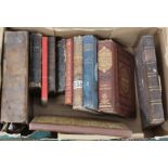 A small selection of vintage books including Dickens Little Dorrit,