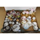 Two boxes of mixed ceramics including mixed maker posies,
