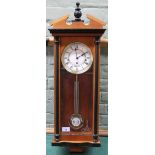 A wooden cased 'Hermle' chiming wall clock
