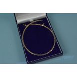 A 9ct gold woven style collar necklace, weight approx 4.