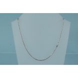 An 18ct white gold necklace,