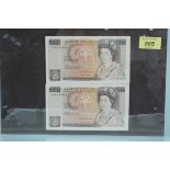 Two Somerset £10 banknotes,