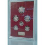 Royal silver wedding coins 1972 (housing case as found)