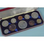 A 1953 Elizabeth II Coronation coin set