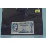 L K O'Brien Chief cashier 1955-1962 £5 banknote,