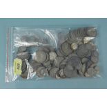 Pre 1947 0.500 silver coins, weight approx 800g with approx 70g pre 1920 .
