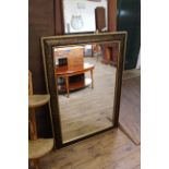 A large modern wall mirror