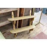 Late 19th Century pine hanging shelves