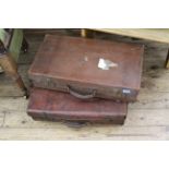 Two vintage suitcases