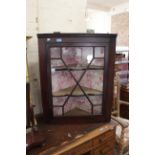 A 19th Century mahogany glazed corner cabinet