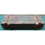 A wooden military crate (dated 1967),