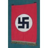 A German (PATTERN) banner with two rings to top,