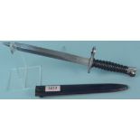 A Swiss model '57' bayonet with scabbard