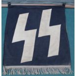 A German (PATTERN) banner with two rings to top,