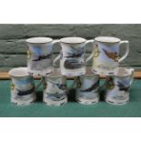 Seven 'R.A.F.' themed collectors mugs