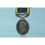 A 'Territorial' for Efficient Service medal to 861755 Gnr A.G.Remblance R.A.