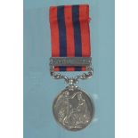An India General Service medal with Jowaki 1877-8 clasp to No.2034 Pte J.