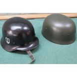 Two German (PATTERN) helmets for display or re-enactment