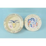 Two 'Air Force' interest ashtrays,