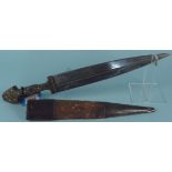 A Caucasian Kindjal (dagger) with sheath