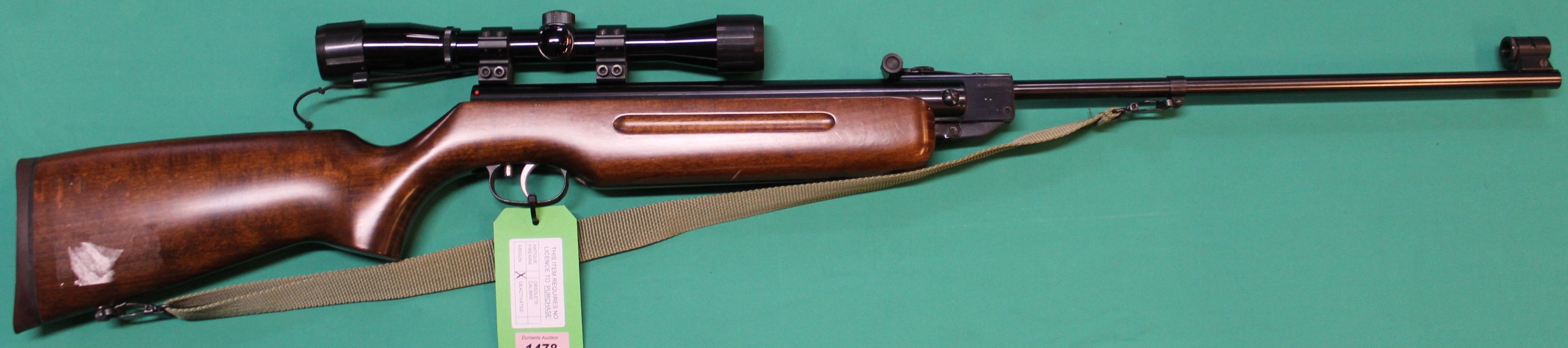 A Weihrauch HW35 .22 cal air rifle with 4x32 scope and sling, S/No. - Image 2 of 3