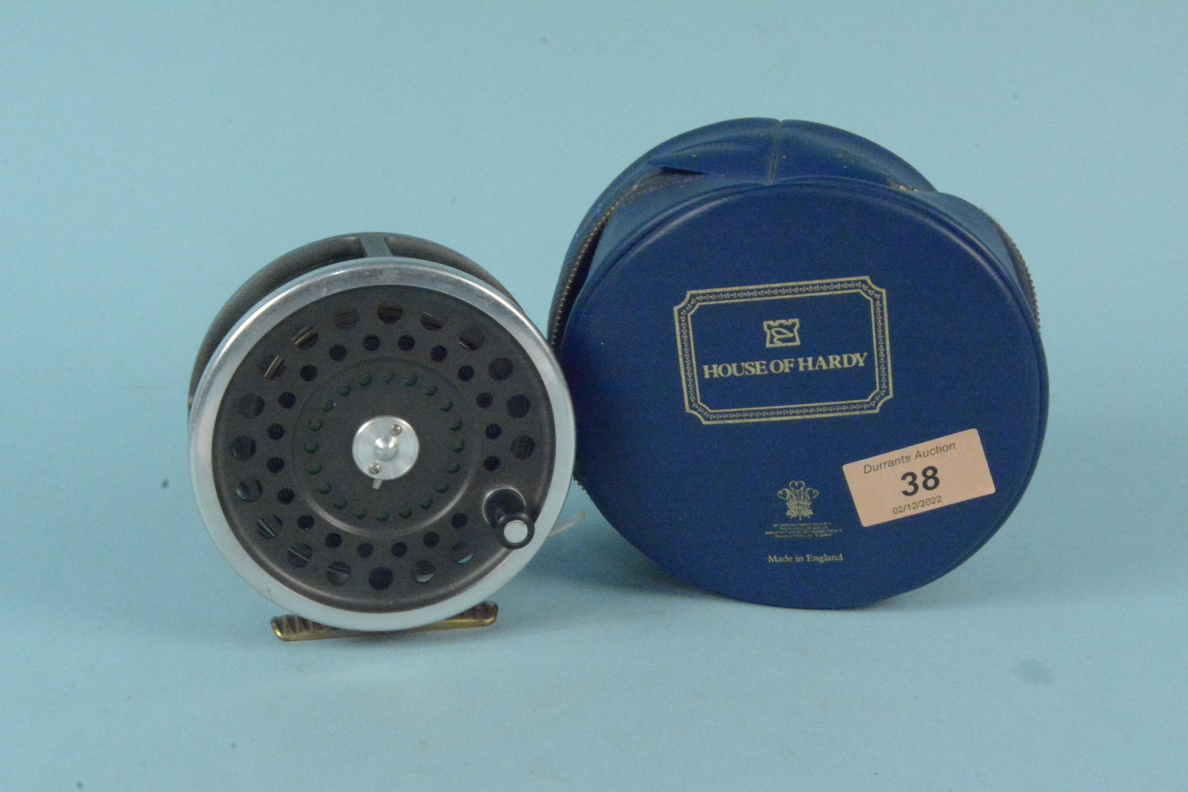 A Hardy Salmon No.2 Marquis reel with case